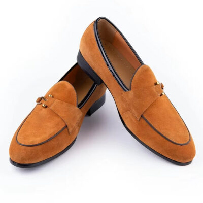 Mocassin élégant en daim pour homme